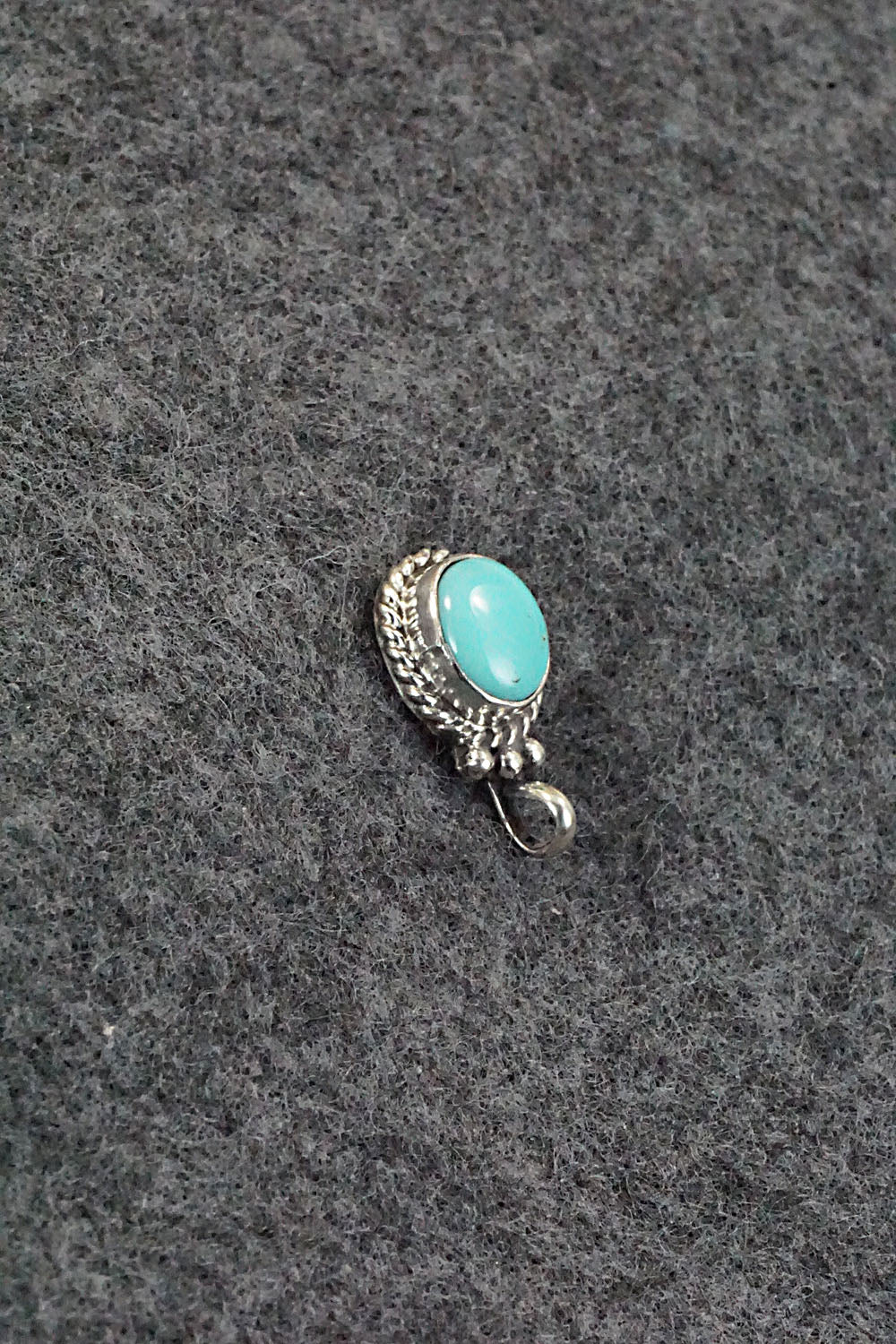 Turquoise and Sterling Silver Pendant - Jan Mariano