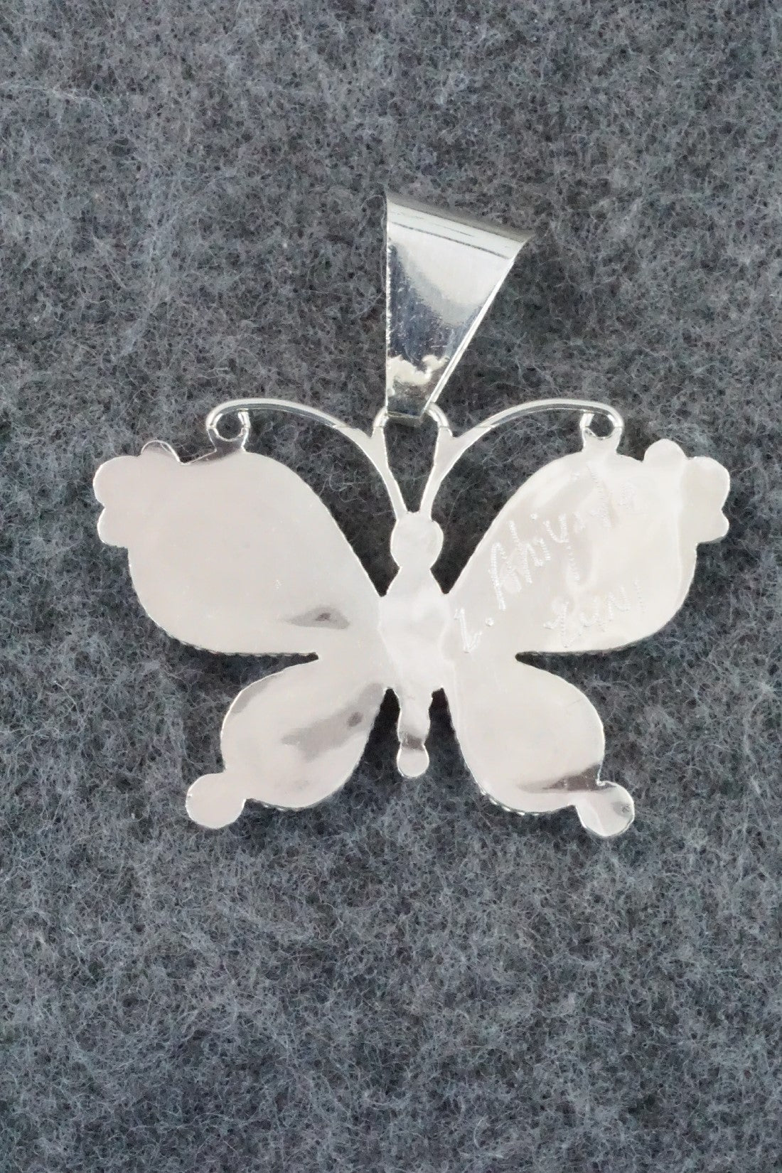 Multi Stone and Sterling Silver Pendant - Lyndon Ahiyite