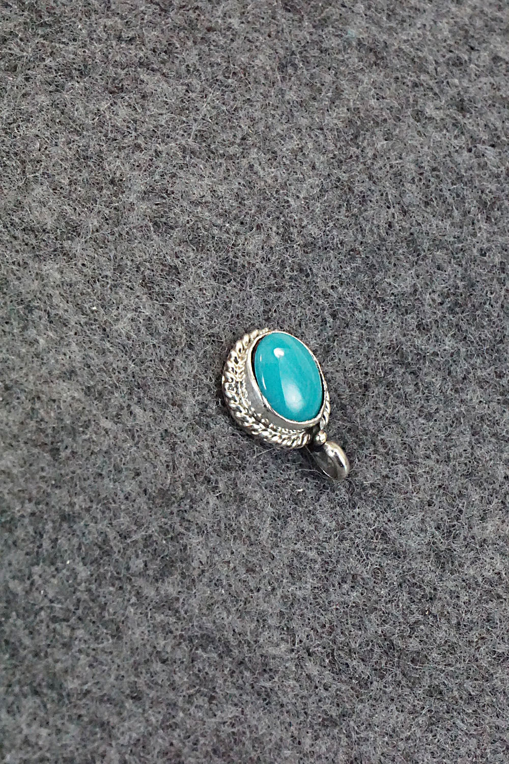 Turquoise and Sterling Silver Pendant - Jan Mariano