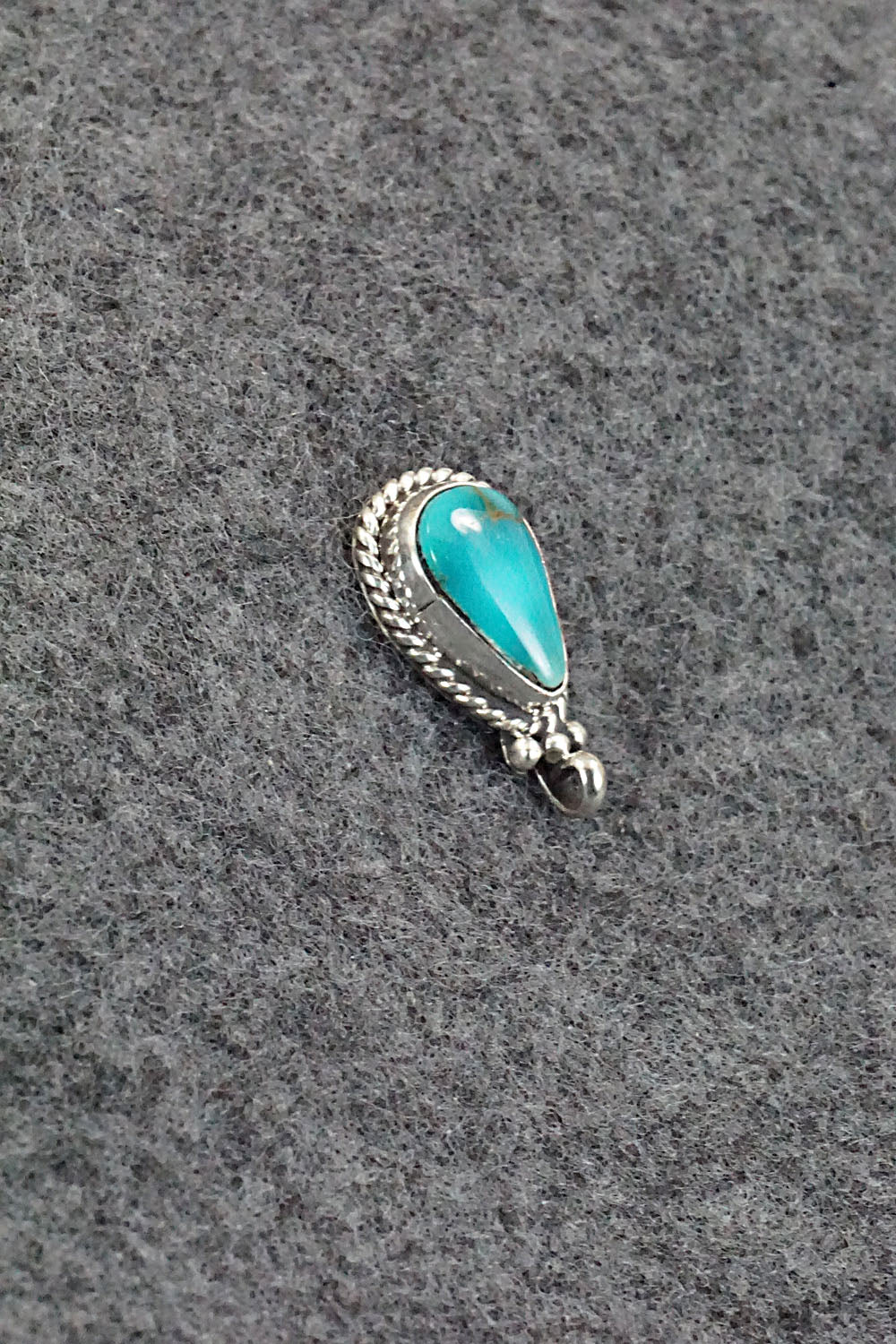 Turquoise and Sterling Silver Pendant - Jan Mariano