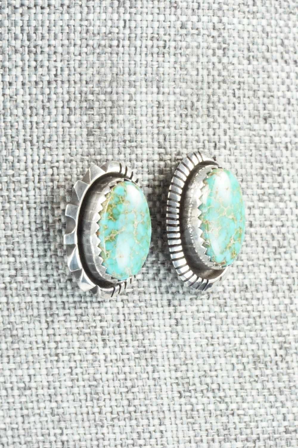 Turquoise and Sterling Silver Earrings - Toby Henderson