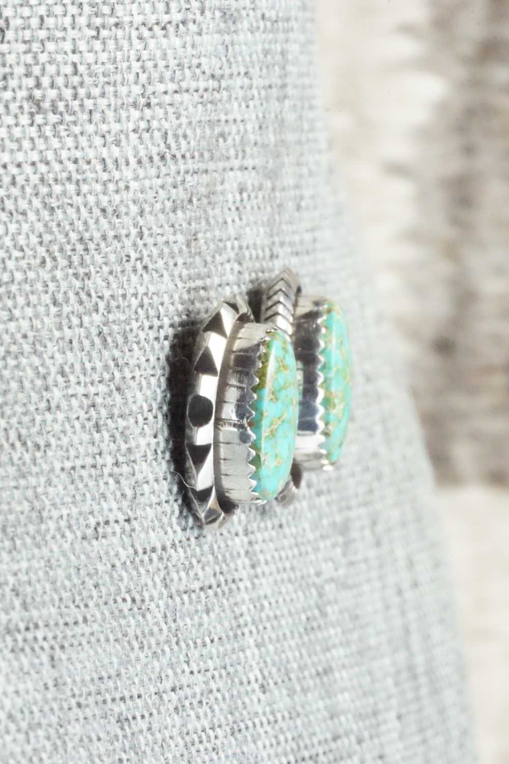 Turquoise and Sterling Silver Earrings - Toby Henderson