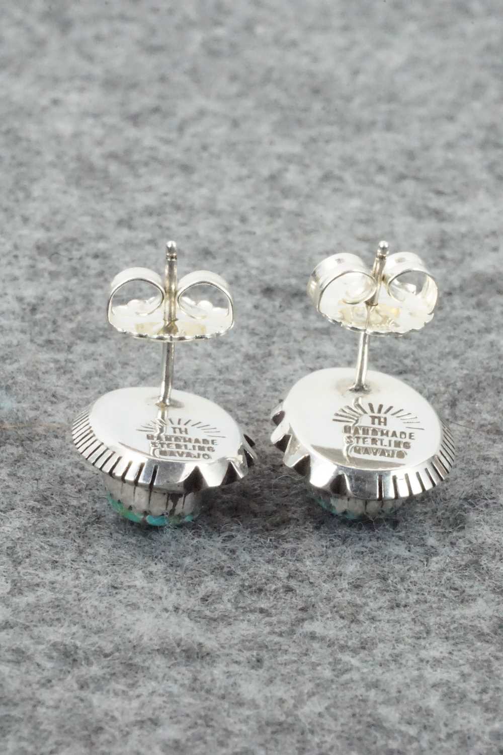 Turquoise and Sterling Silver Earrings - Toby Henderson