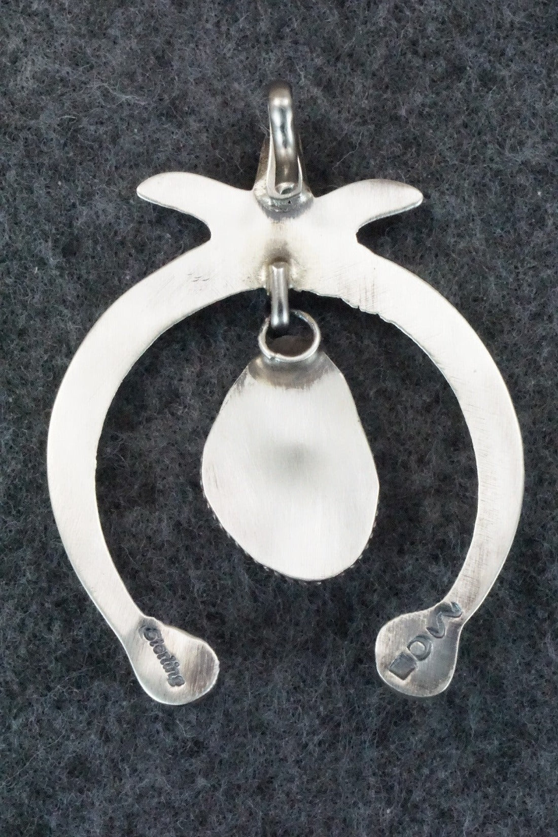 Turquoise and Sterling Silver Pendant - Martha Cayatineto