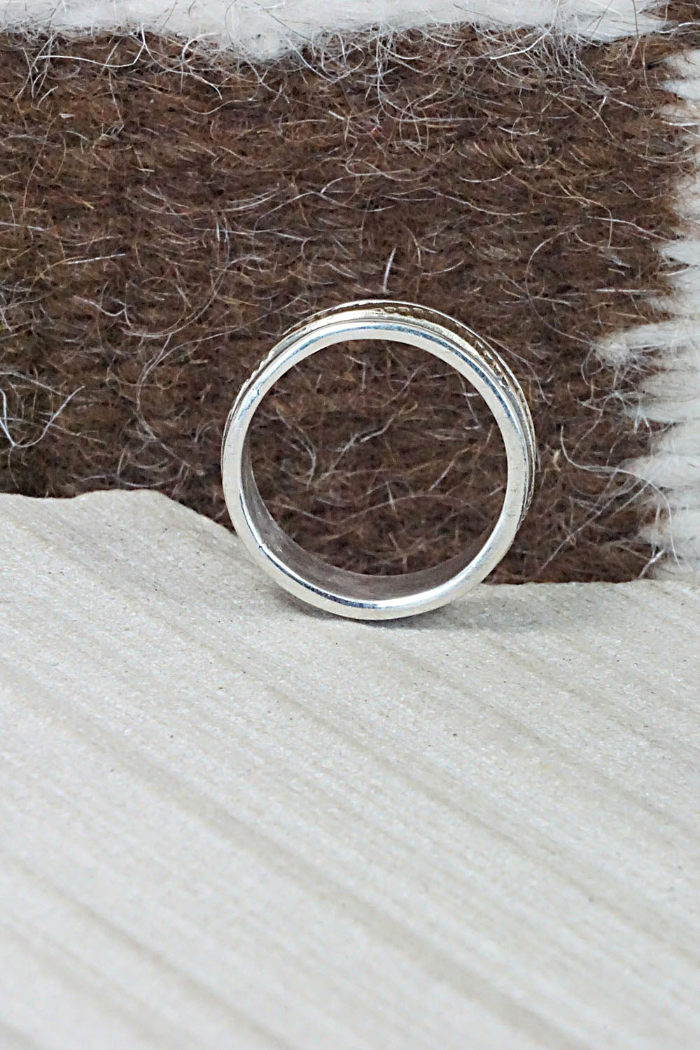 Sterling Silver & Gold Fill Ring - Bruce Morgan - Size 7