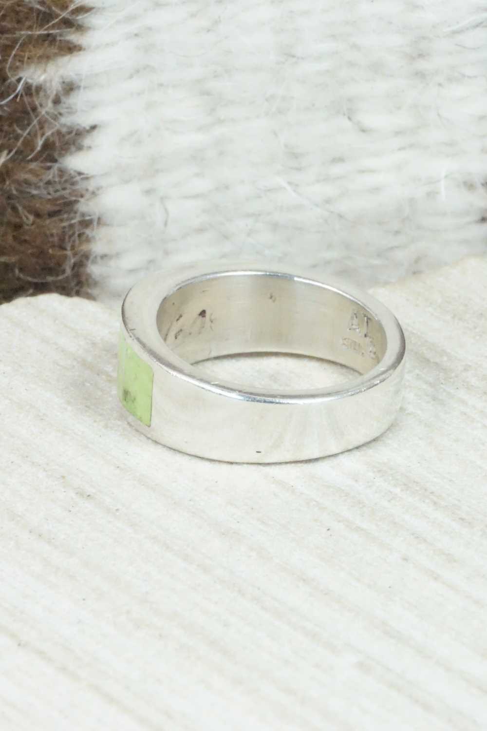 Gaspeite and Sterling Silver Ring - Abel Toledo - Size 8.75