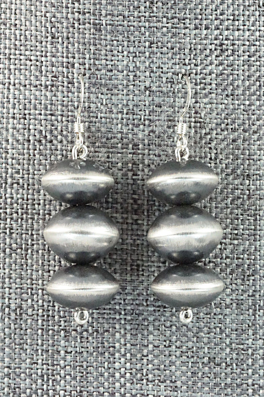 Sterling Silver Navajo Pearl Earrings - Presley Haley