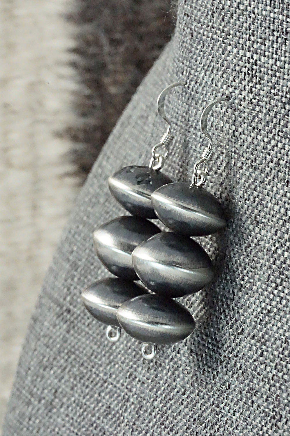Sterling Silver Navajo Pearl Earrings - Presley Haley