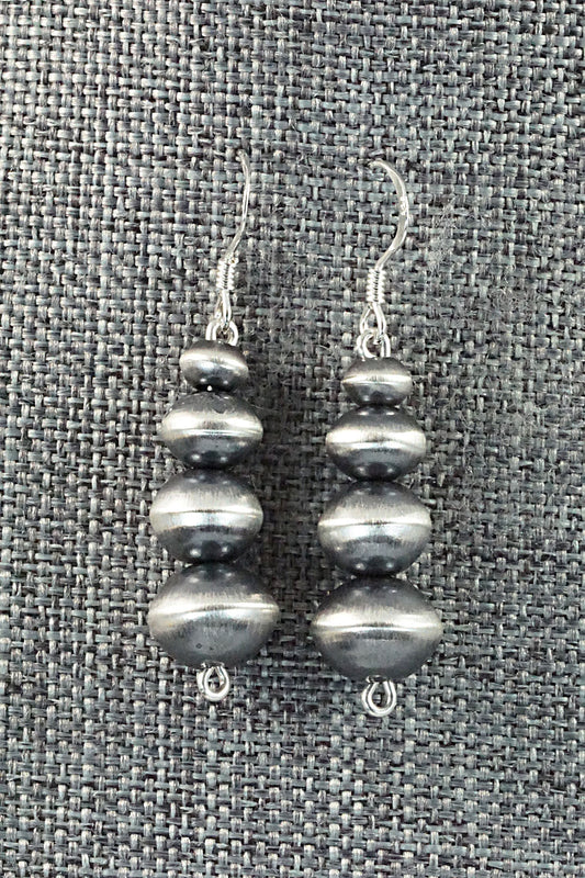 Sterling Silver Navajo Pearl Earrings - Presley Haley