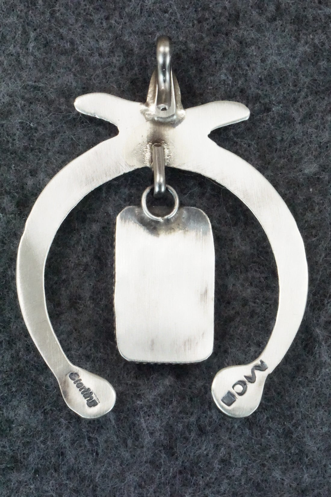 Spiny Oyster, Turquoise and Sterling Silver Pendant - Martha Cayatineto
