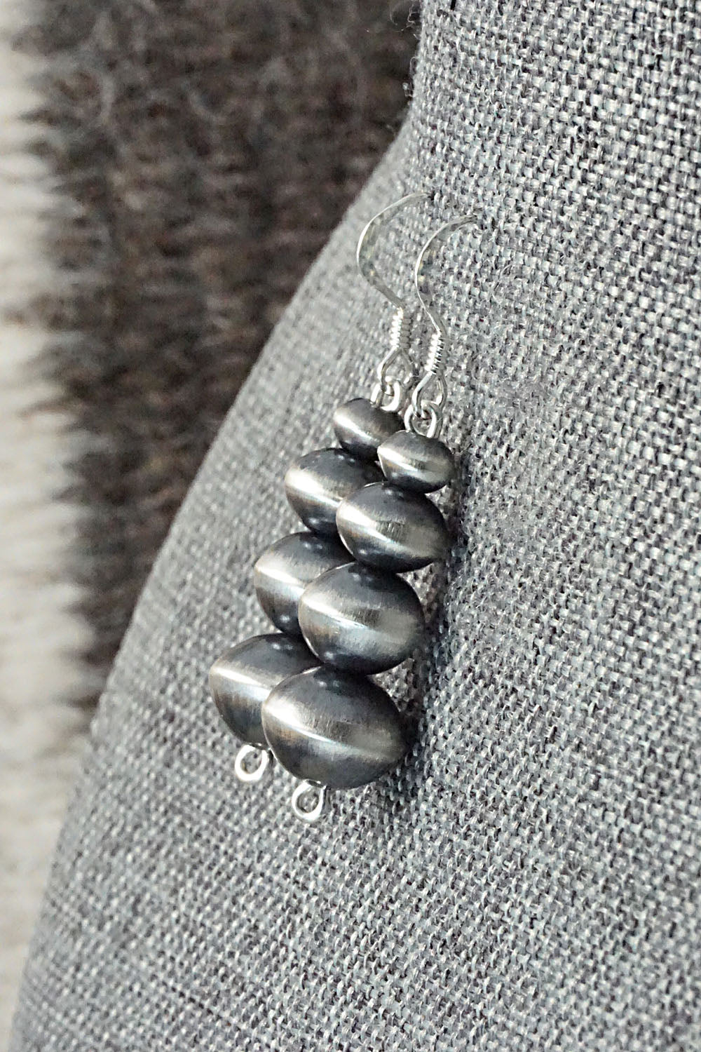 Sterling Silver Navajo Pearl Earrings - Presley Haley