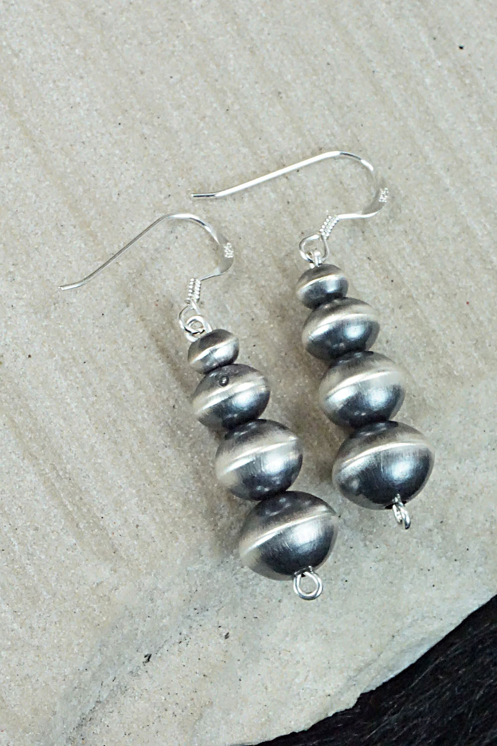 Sterling Silver Navajo Pearl Earrings - Presley Haley
