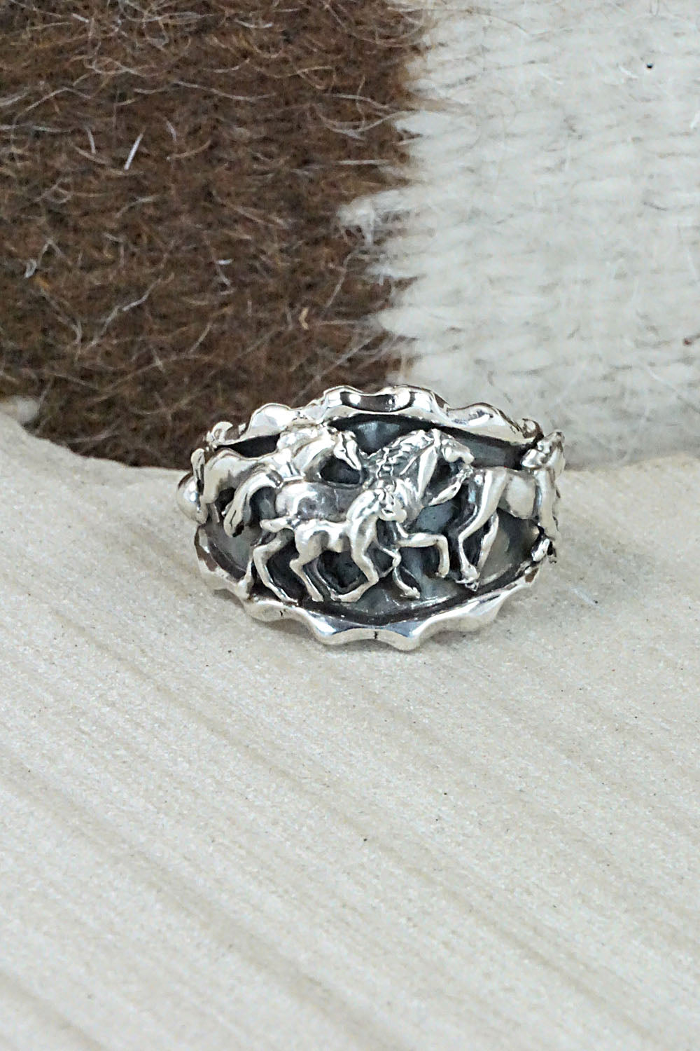 Sterling Silver Ring - Genevieve Francisco - Size 11.5