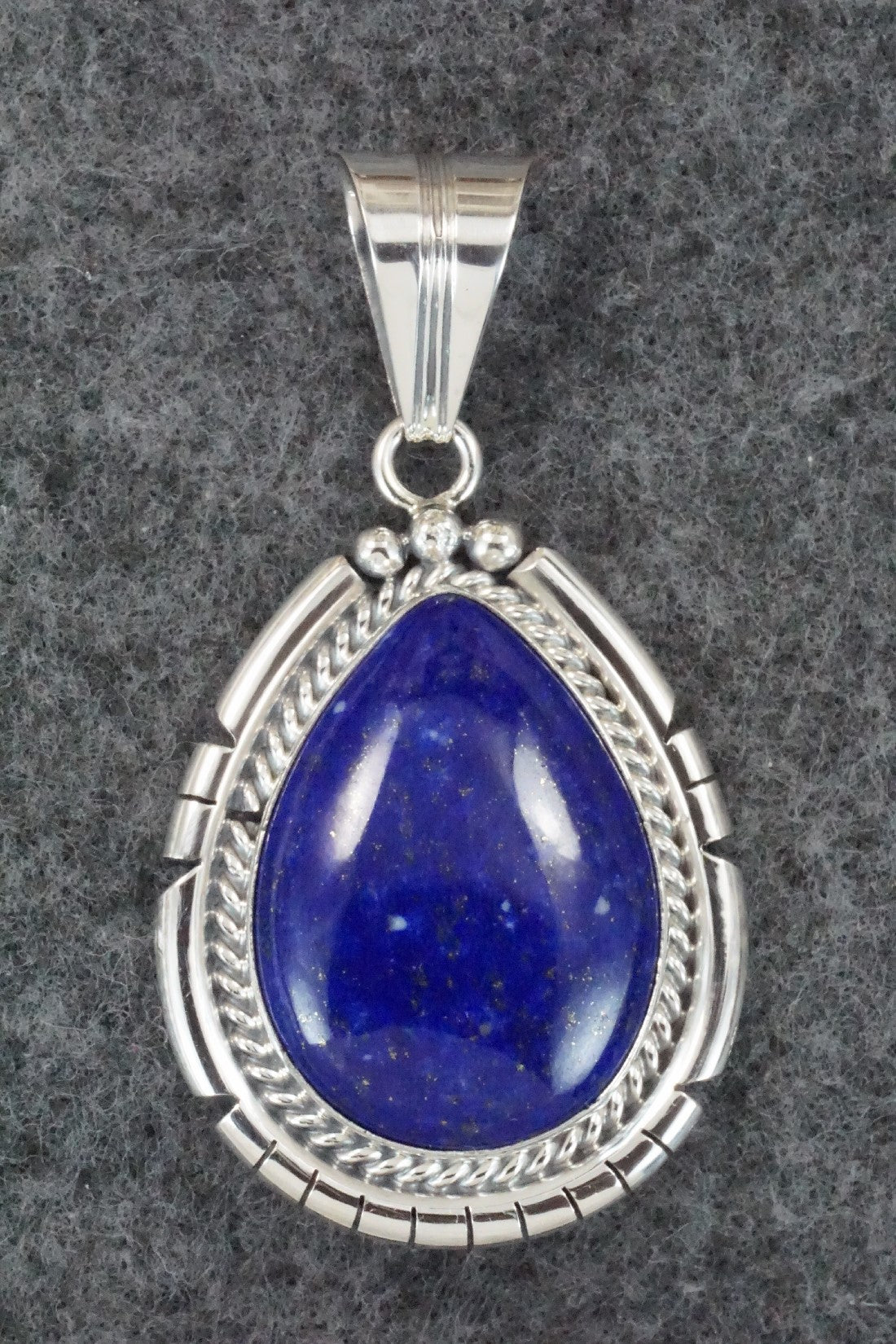 Lapis & Sterling Silver Pendant - Samuel Yellowhair