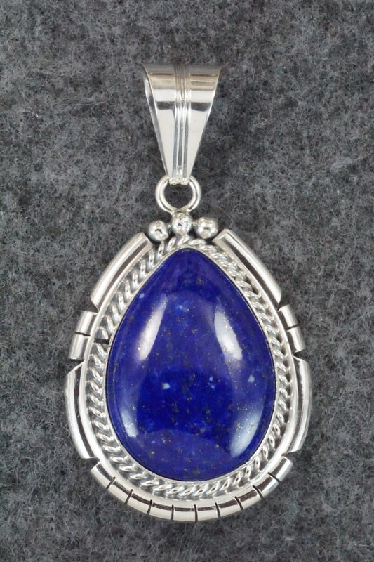 Lapis & Sterling Silver Pendant - Samuel Yellowhair