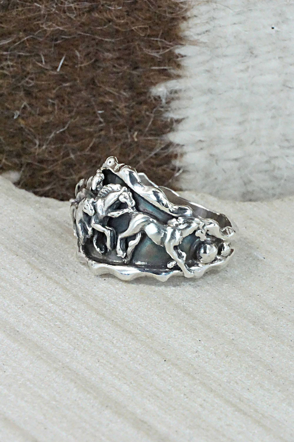 Sterling Silver Ring - Genevieve Francisco - Size 11.5