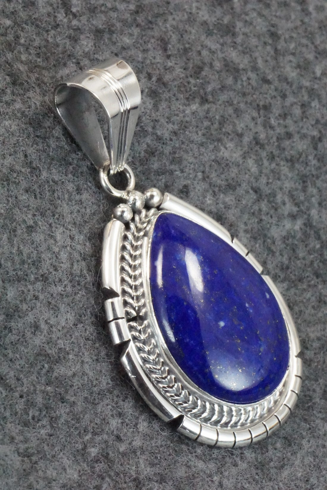 Lapis & Sterling Silver Pendant - Samuel Yellowhair