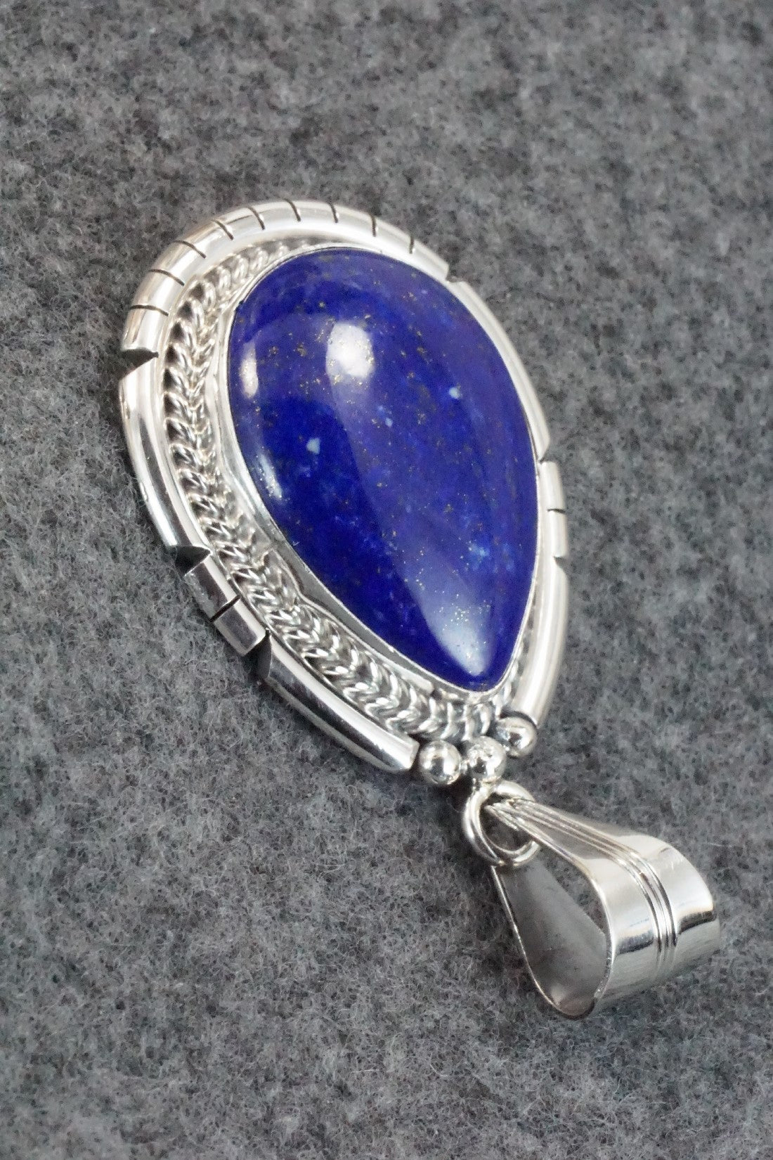 Lapis & Sterling Silver Pendant - Samuel Yellowhair