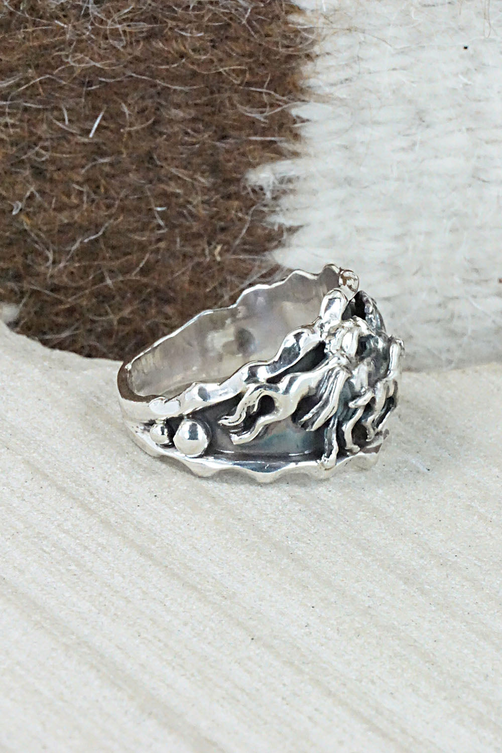 Sterling Silver Ring - Genevieve Francisco - Size 11.5