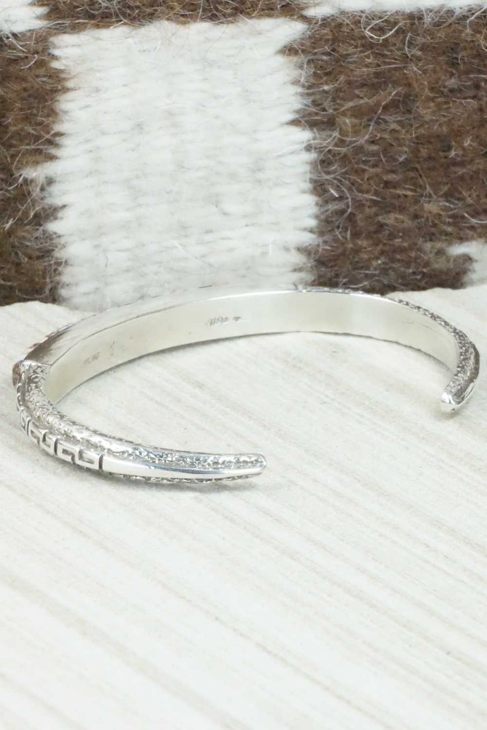 Multi Stone and Sterling Silver Bracelet - Navajo