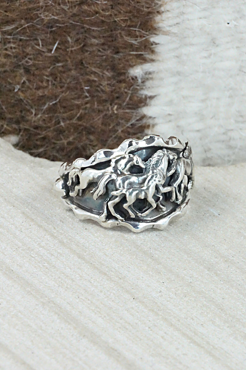 Sterling Silver Ring - Genevieve Francisco - Size 11.5