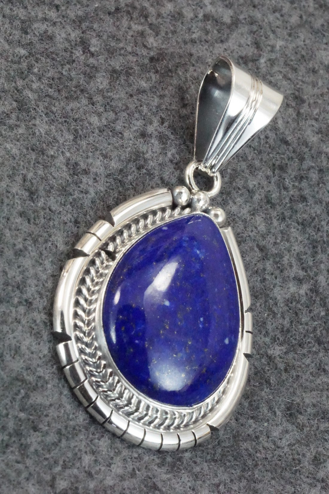Lapis & Sterling Silver Pendant - Samuel Yellowhair
