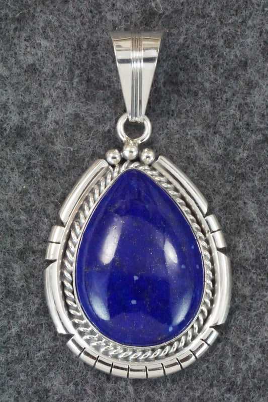 Lapis & Sterling Silver Pendant - Samuel Yellowhair