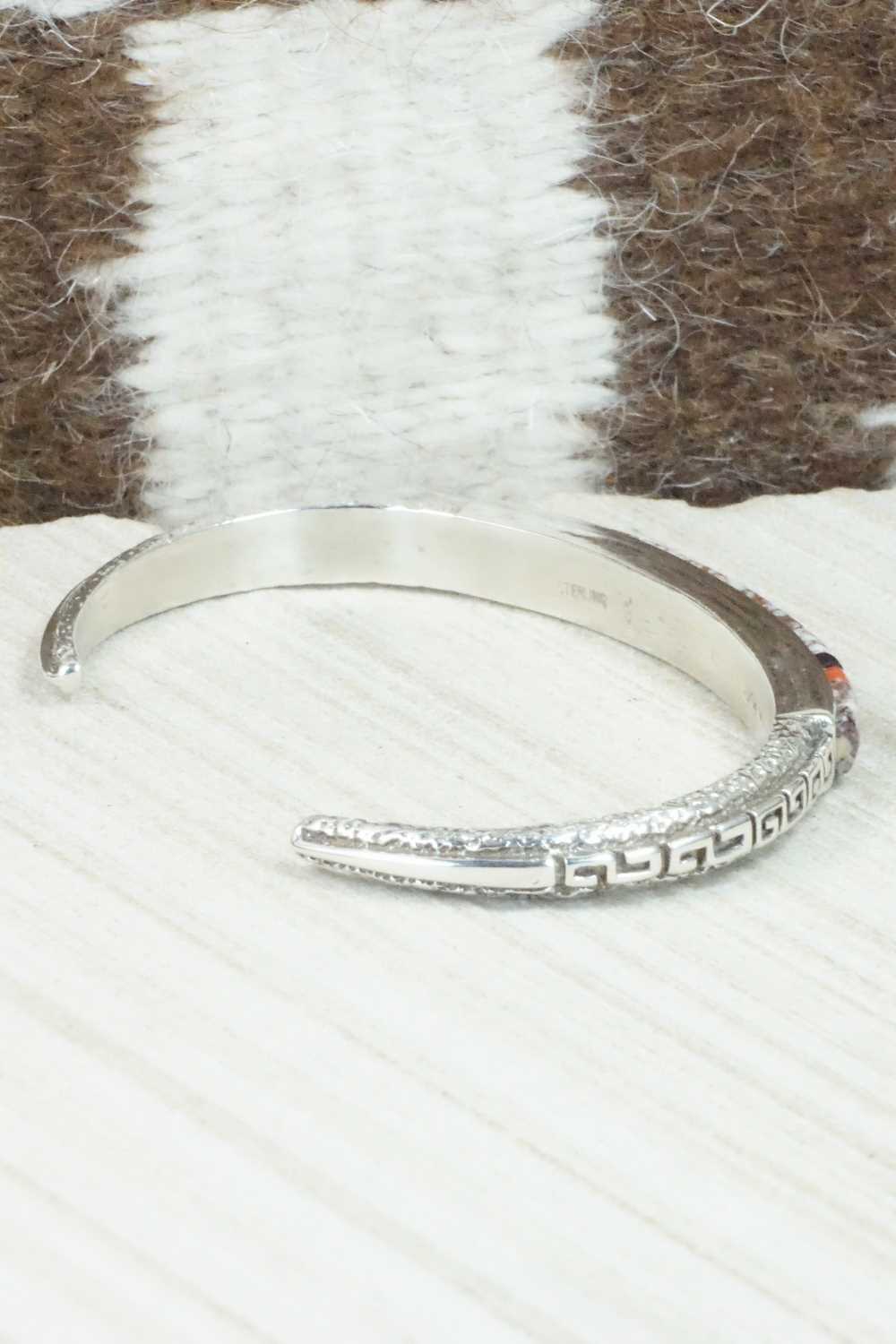 Multi Stone and Sterling Silver Bracelet - Navajo
