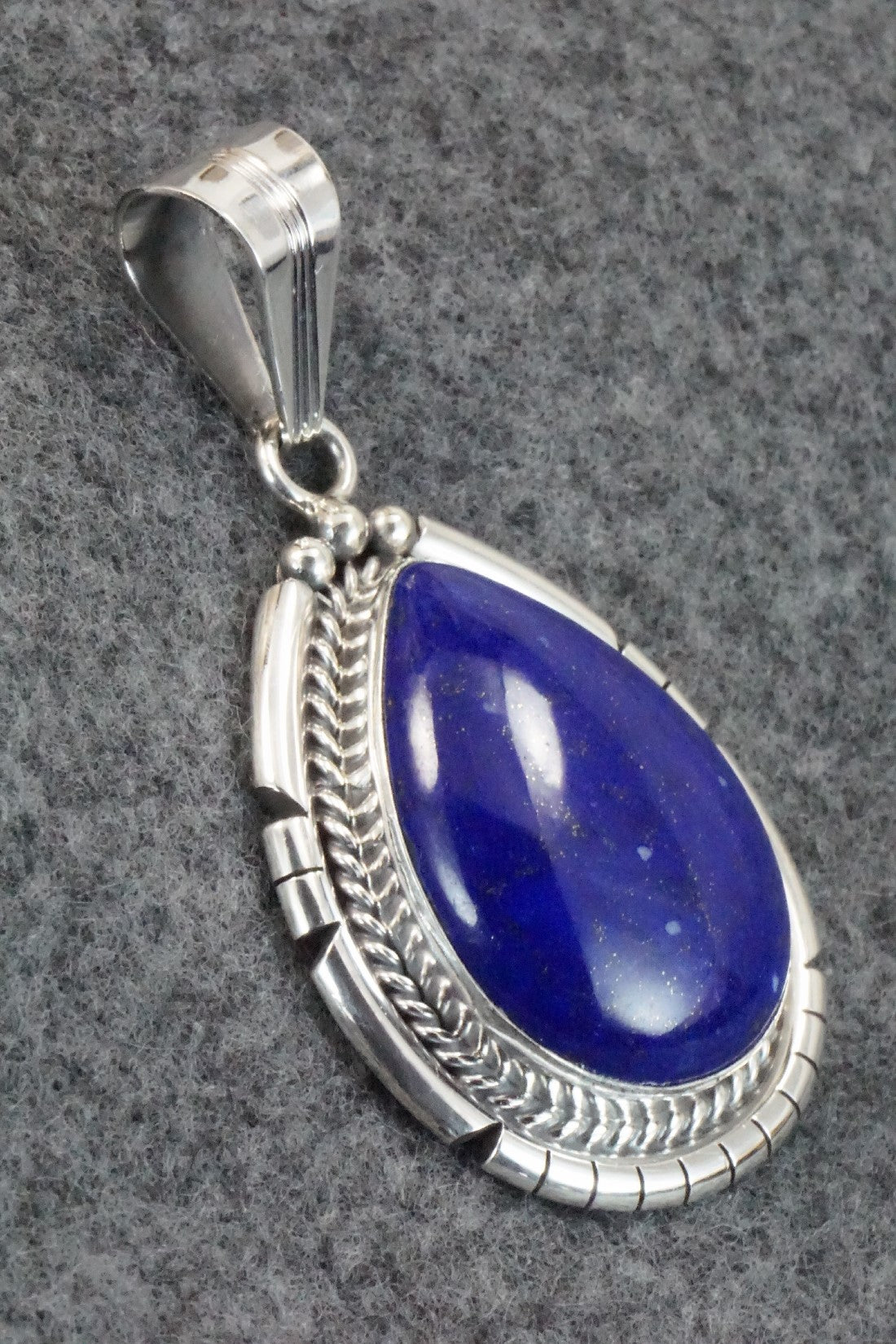 Lapis & Sterling Silver Pendant - Samuel Yellowhair
