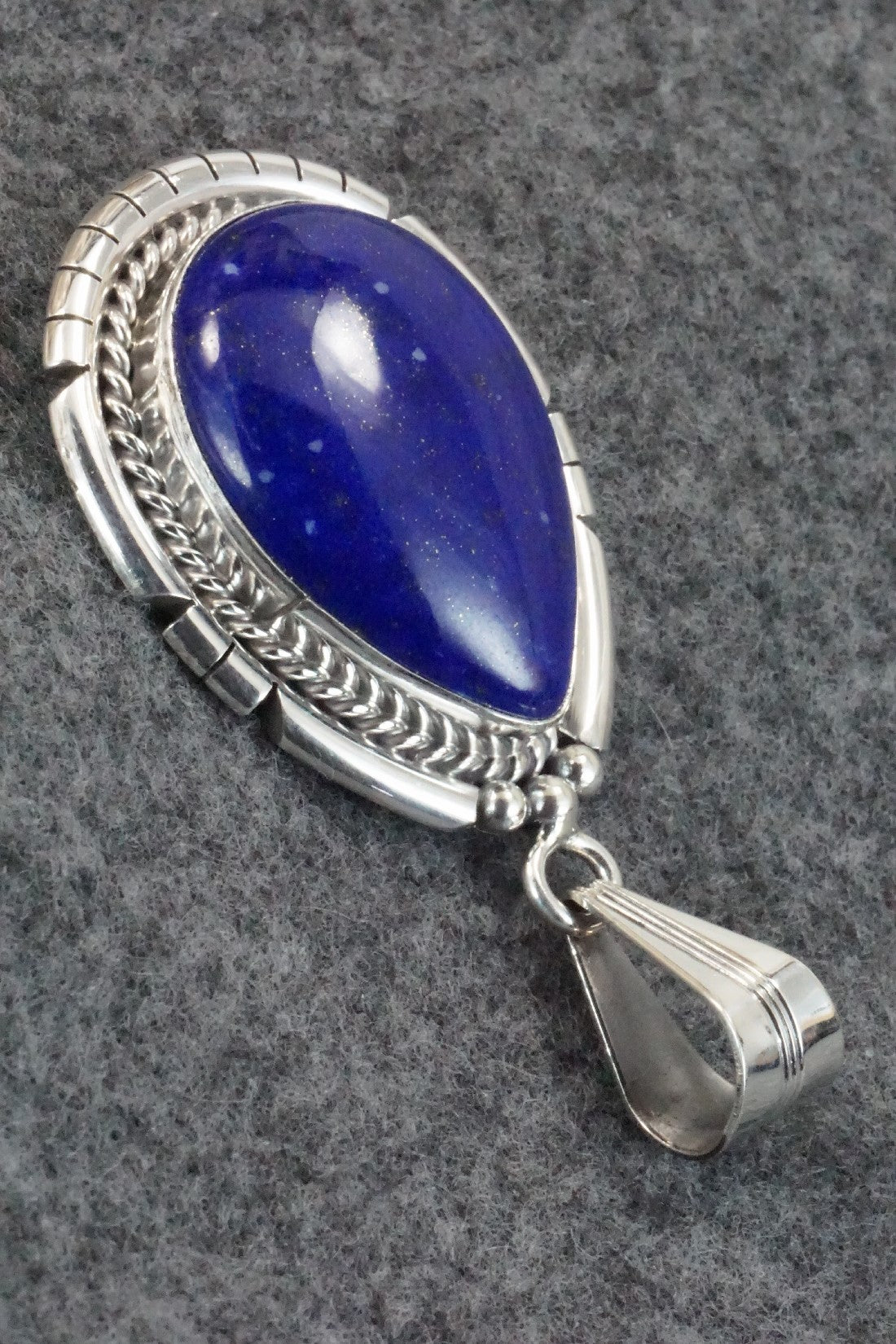 Lapis & Sterling Silver Pendant - Samuel Yellowhair