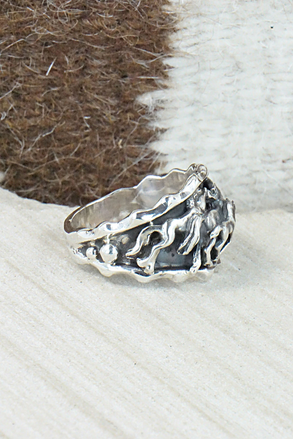 Sterling Silver Ring - Genevieve Francisco - Size 12