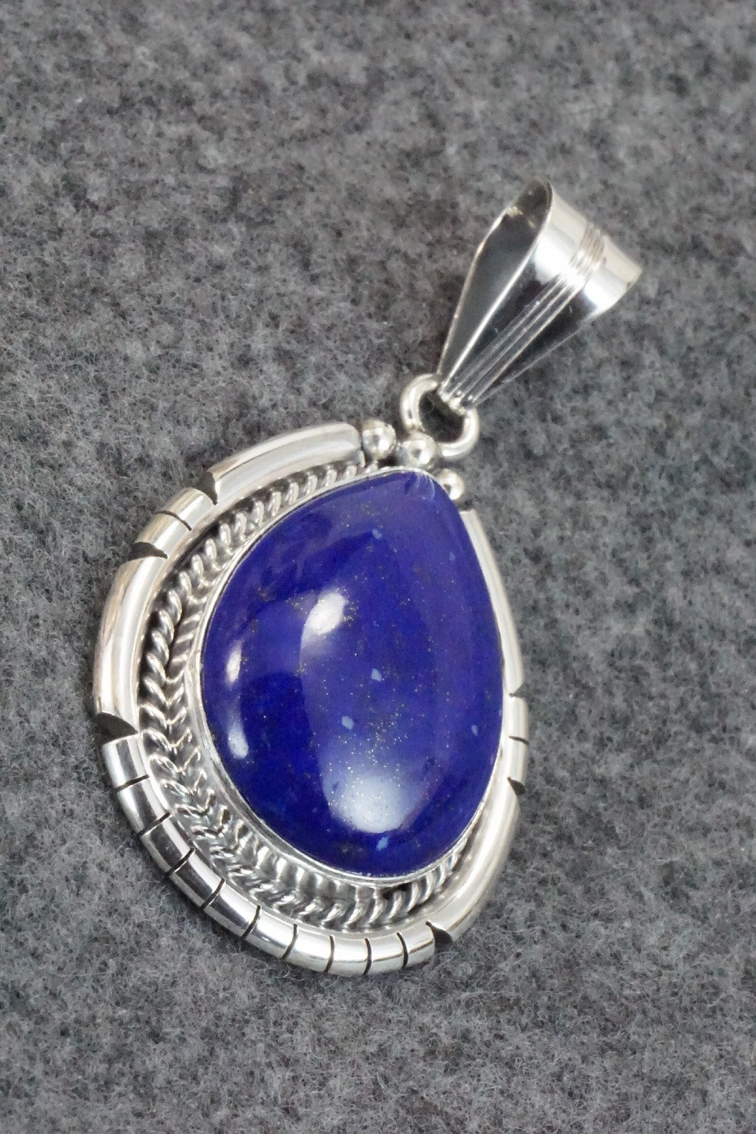 Lapis & Sterling Silver Pendant - Samuel Yellowhair