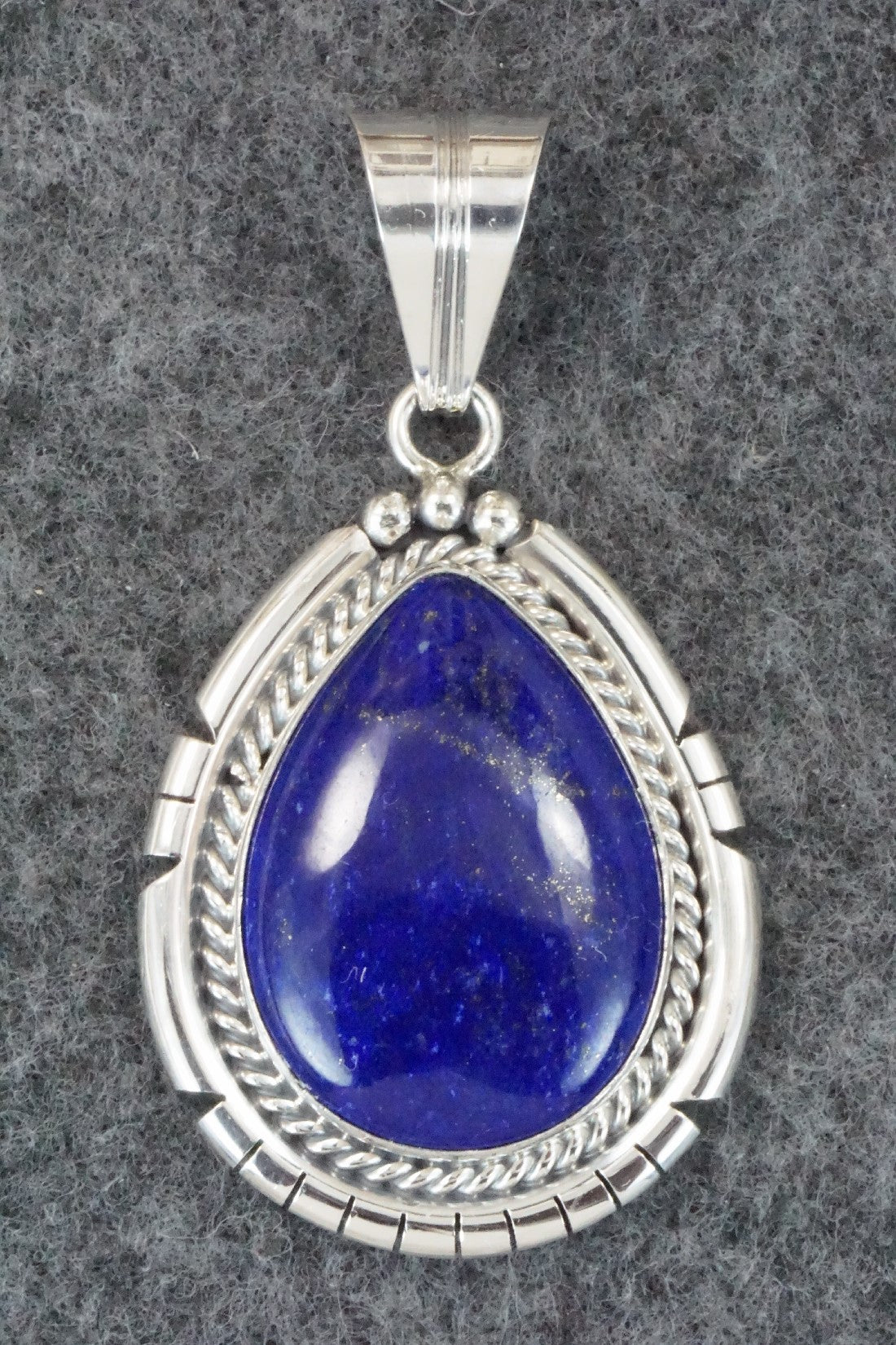Lapis & Sterling Silver Pendant - Samuel Yellowhair
