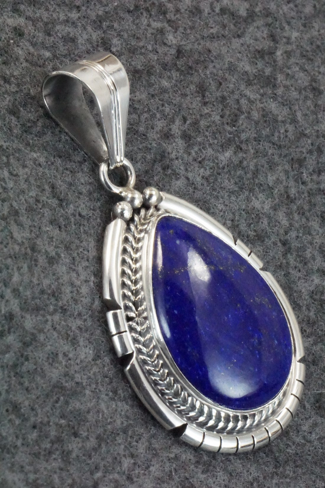 Lapis & Sterling Silver Pendant - Samuel Yellowhair
