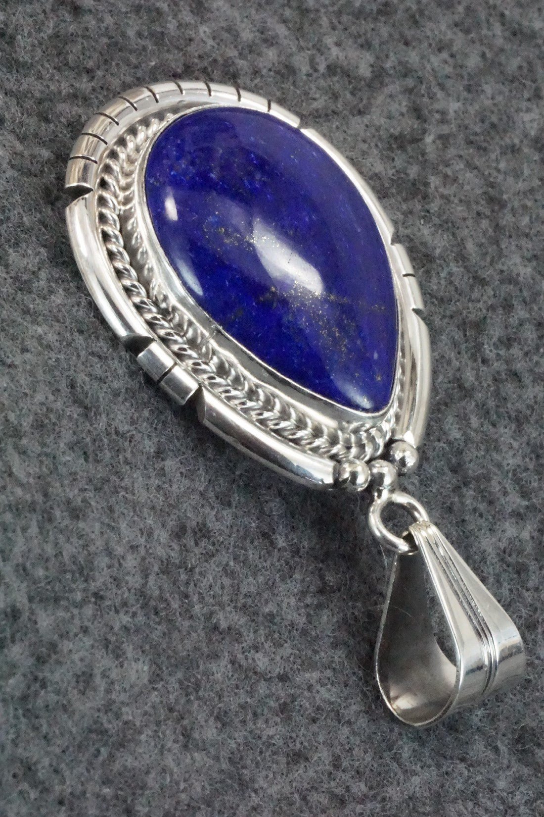 Lapis & Sterling Silver Pendant - Samuel Yellowhair