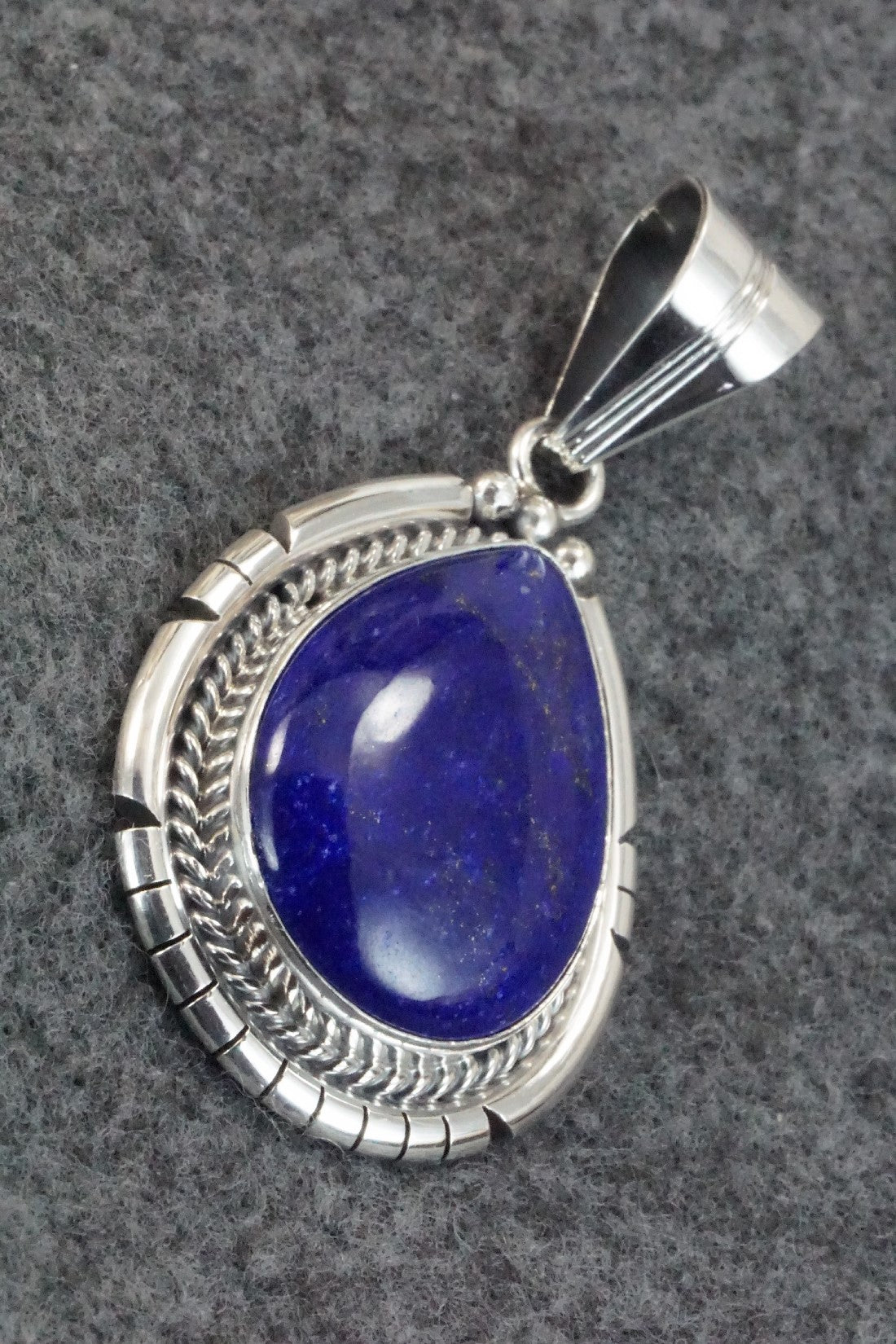 Lapis & Sterling Silver Pendant - Samuel Yellowhair