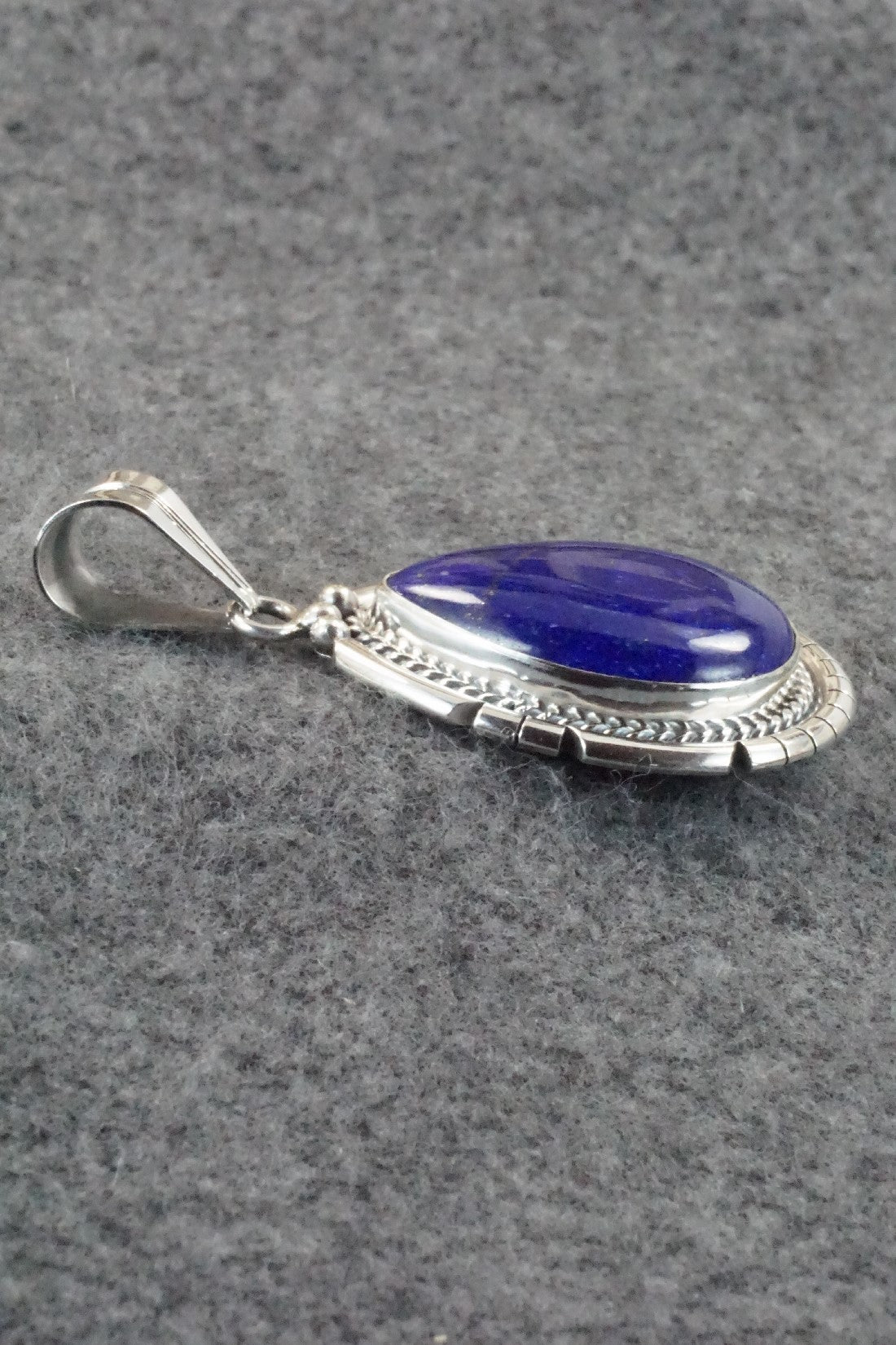 Lapis & Sterling Silver Pendant - Samuel Yellowhair