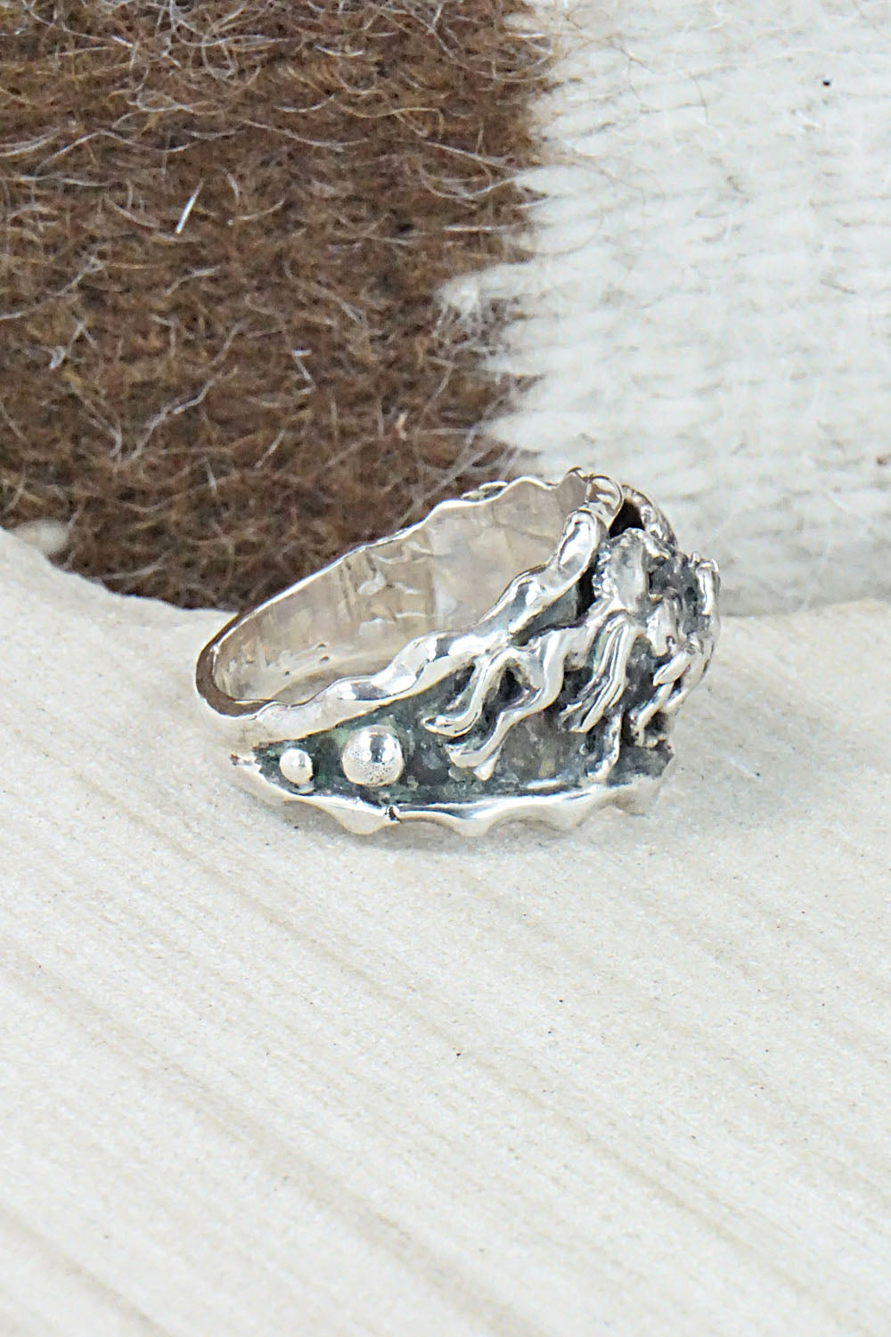 Sterling Silver Ring - Genevieve Francisco - Size 13