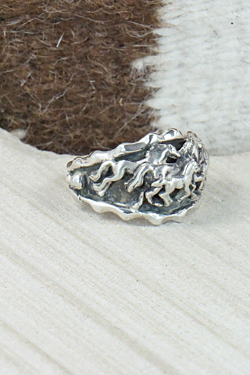 Sterling Silver Ring - Genevieve Francisco - Size 13