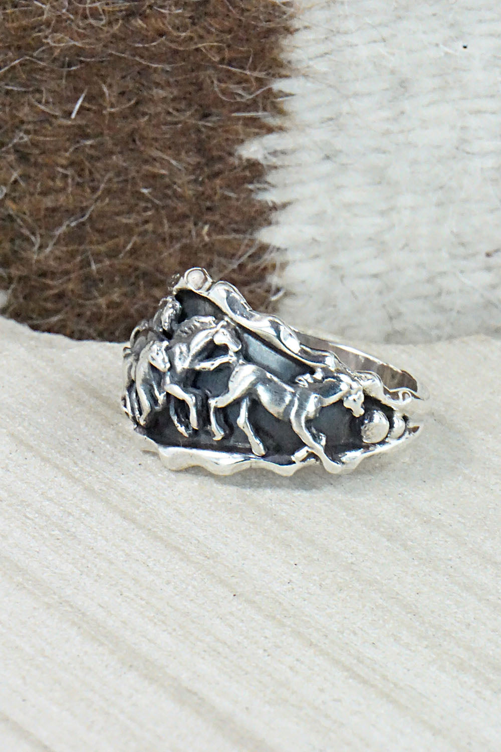 Sterling Silver Ring - Genevieve Francisco - Size 14
