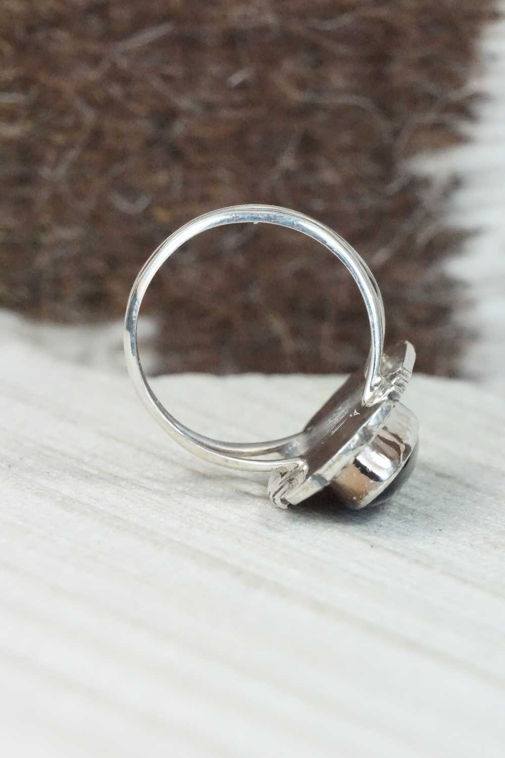 Onyx & Sterling Silver Ring - Victor Chee - Size 7.75