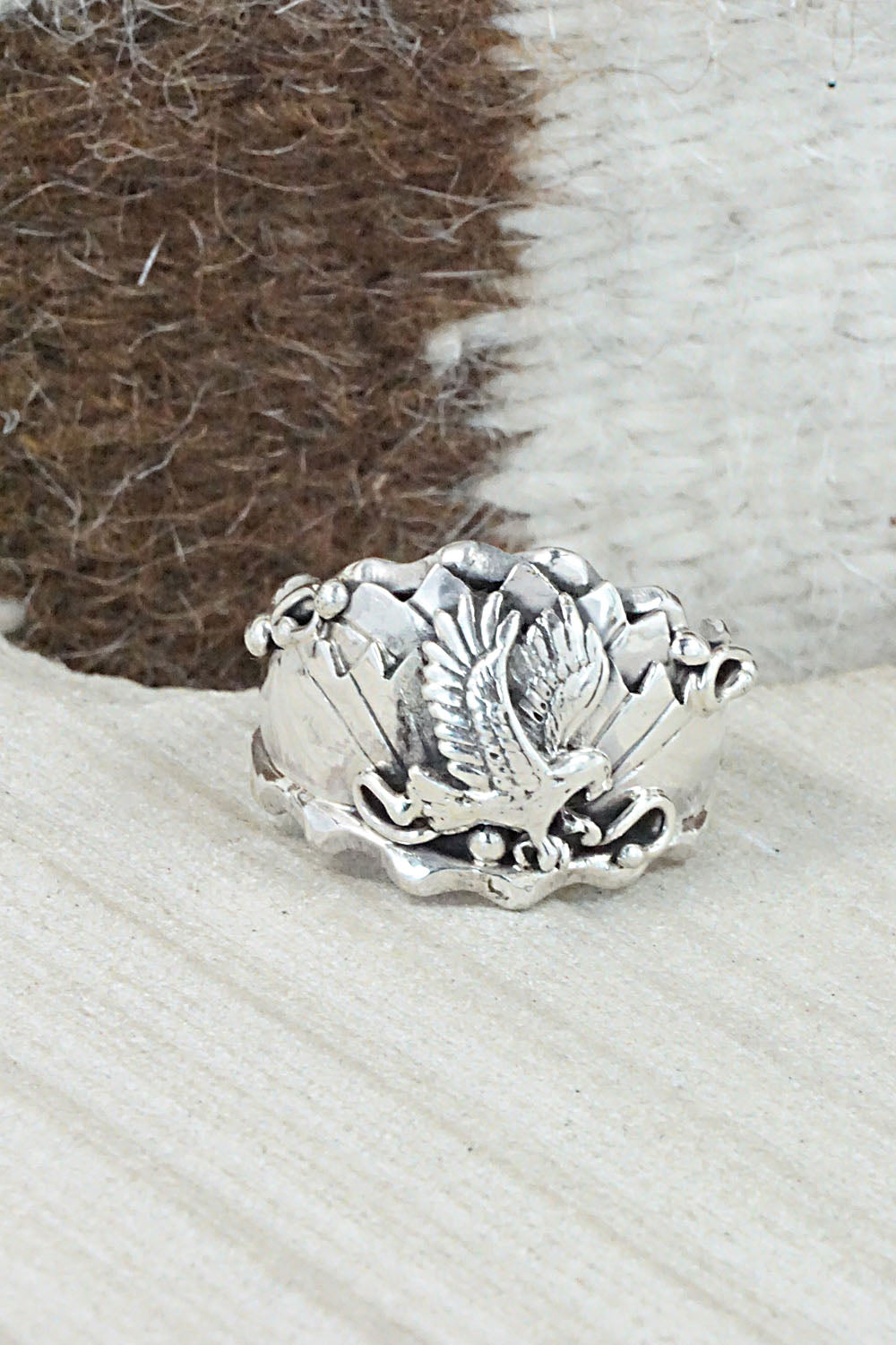 Sterling Silver Ring - Genevieve Francisco - Size 11.5