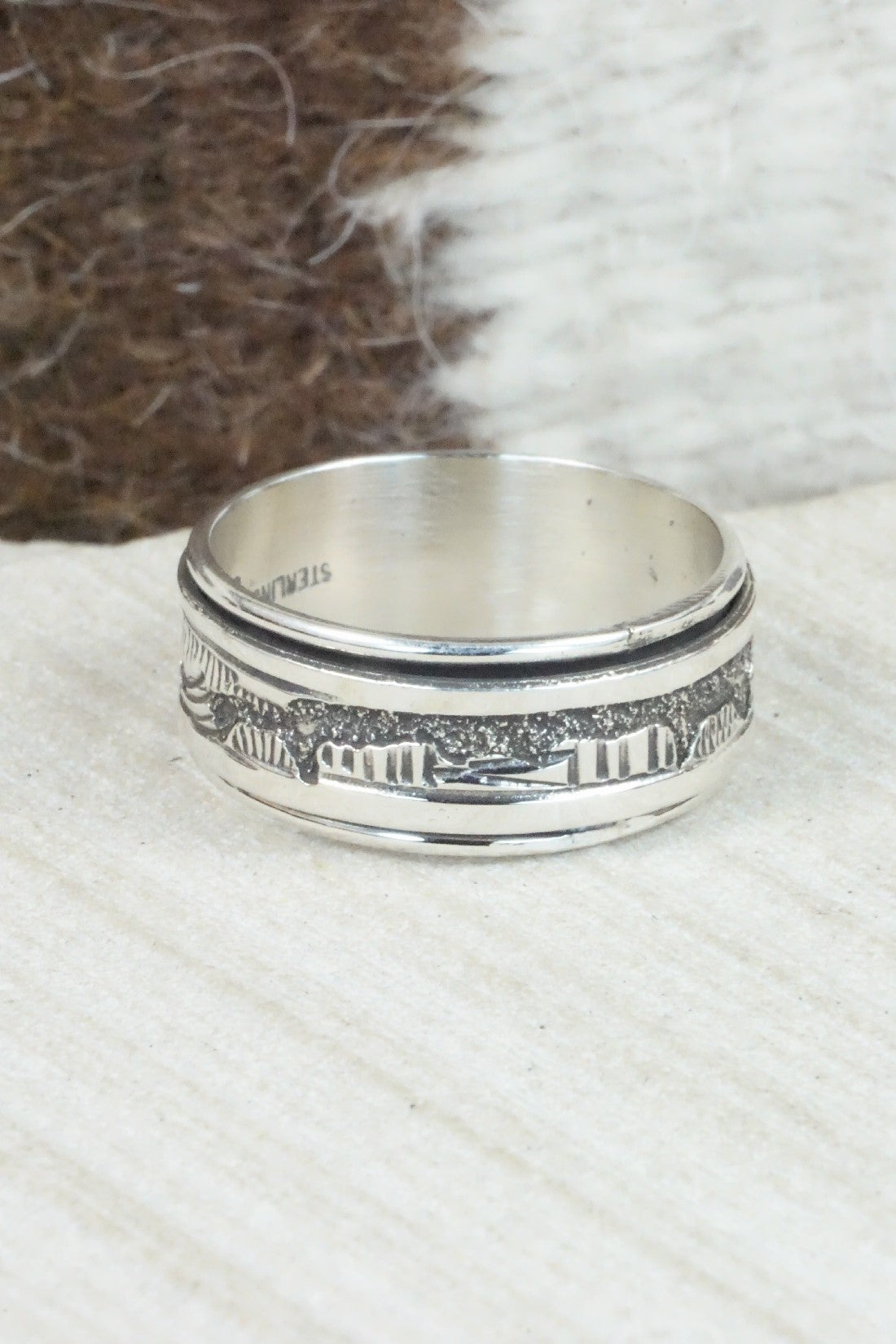 Sterling Silver Ring - Elaine Becenti - Size 11.5