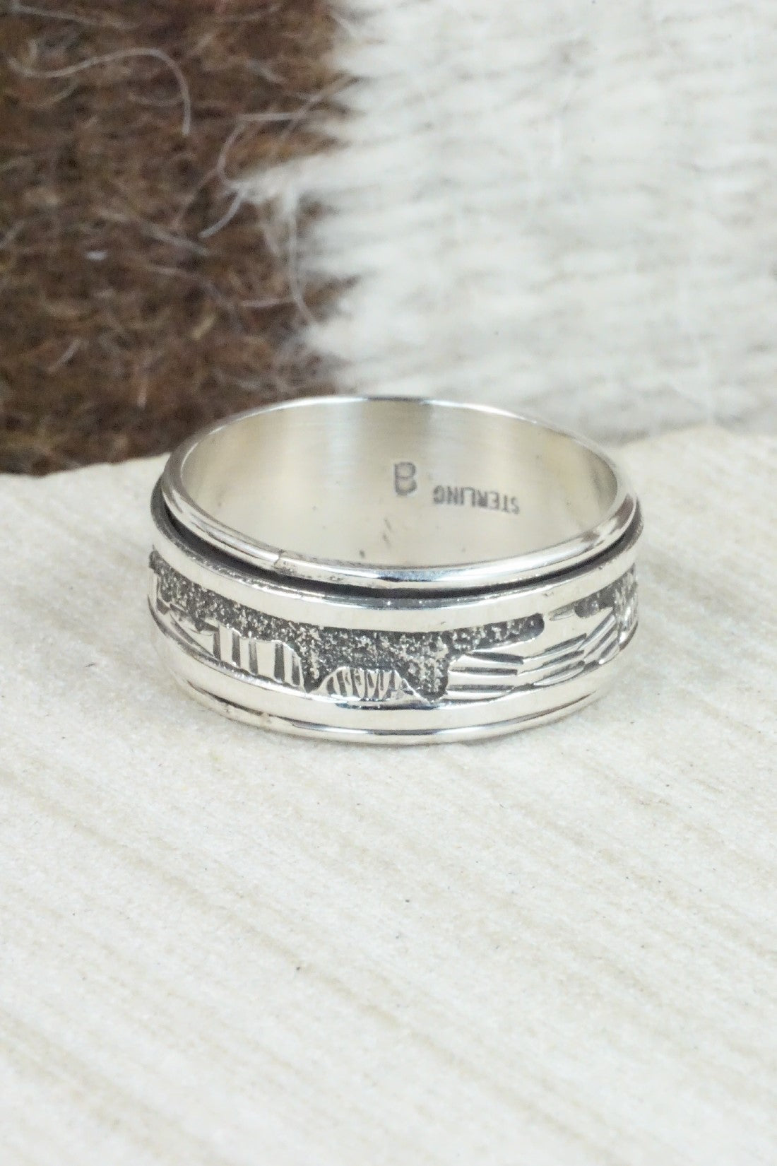 Sterling Silver Ring - Elaine Becenti - Size 11.5