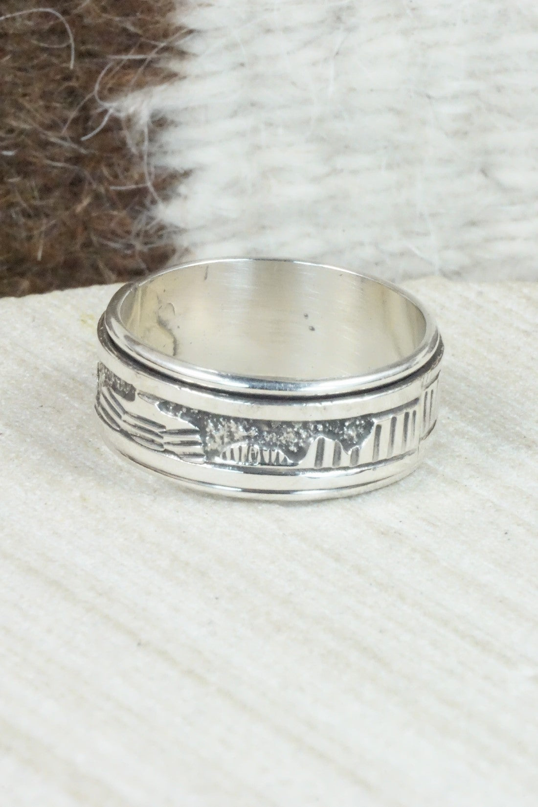 Sterling Silver Ring - Elaine Becenti - Size 11.5