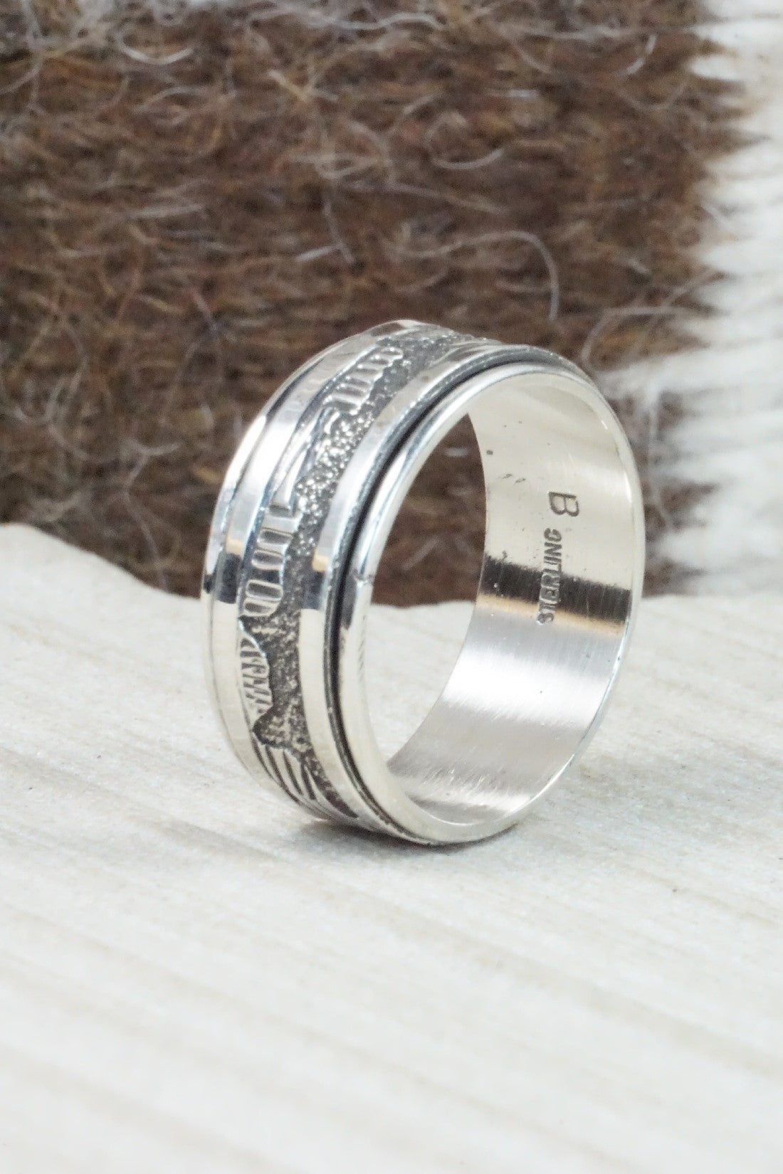 Sterling Silver Ring - Elaine Becenti - Size 11.5