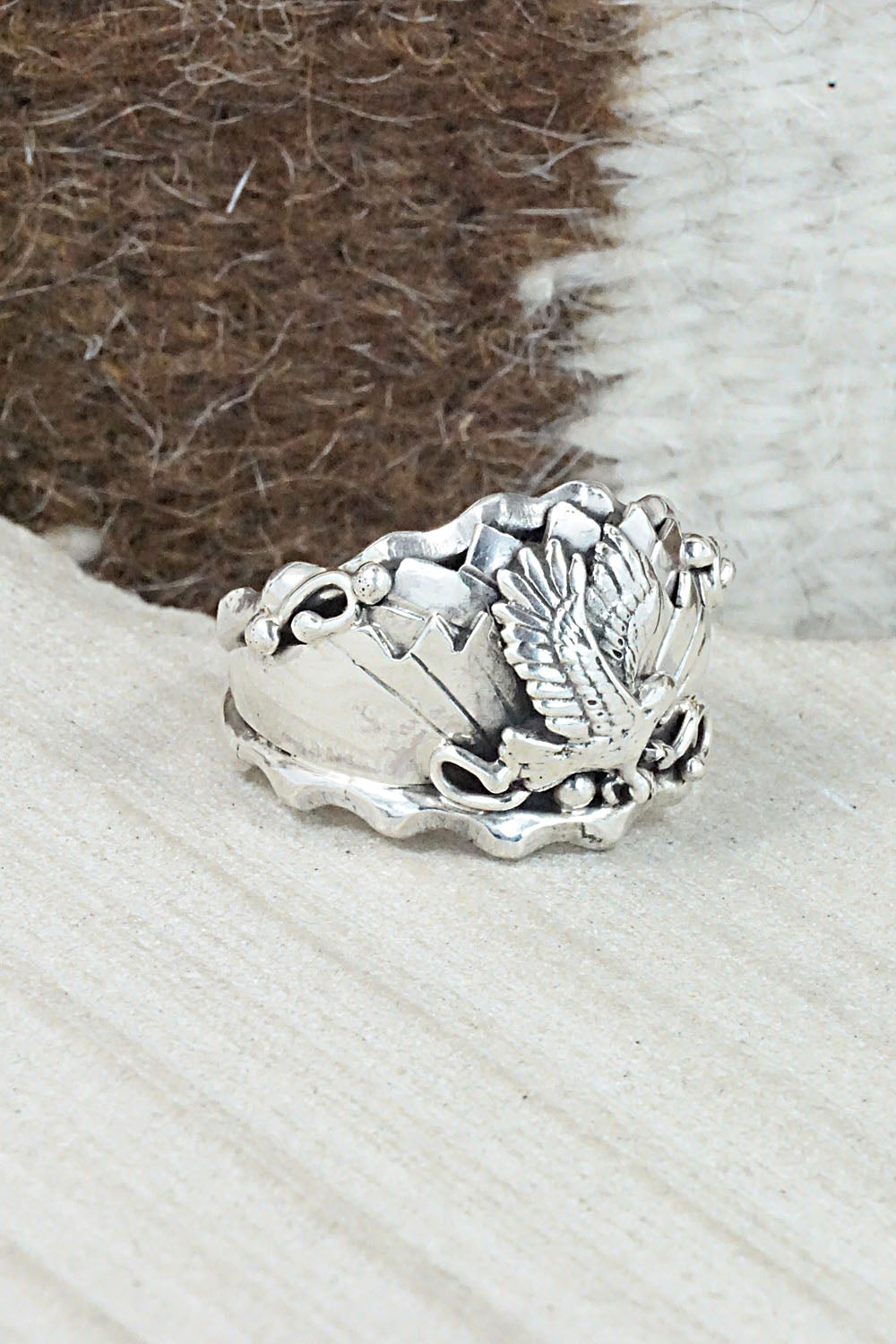Sterling Silver Ring - Genevieve Francisco - Size 11.5
