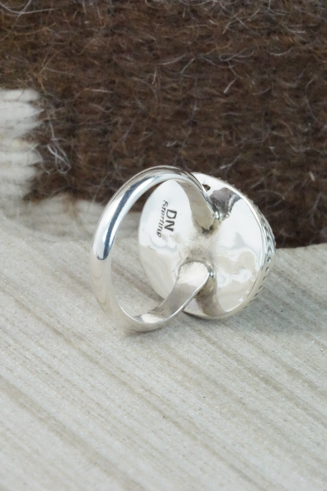 Turquoise & Sterling Silver Ring - Donavan Nez - Size 10