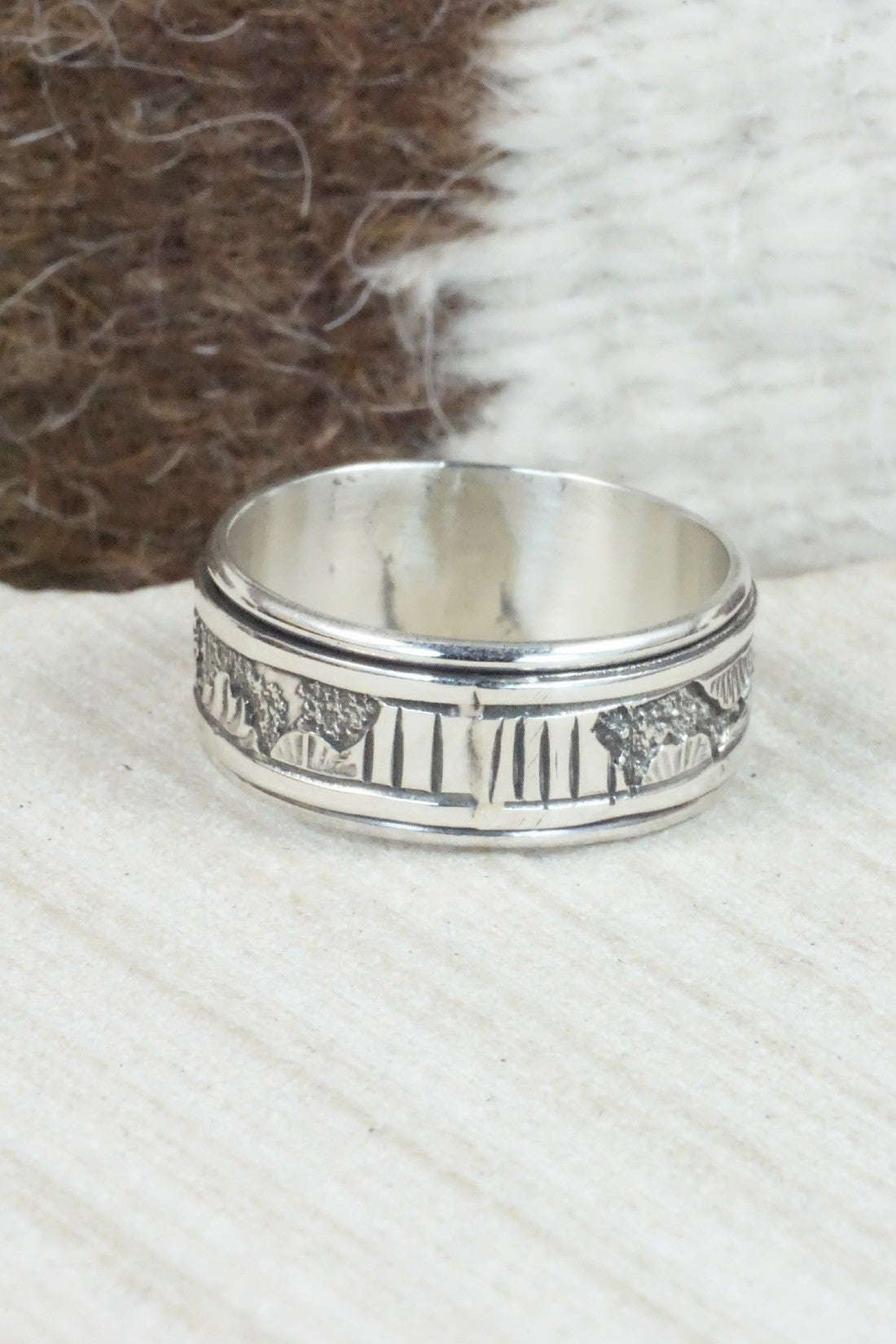 Sterling Silver Ring - Elaine Becenti - Size 11.5