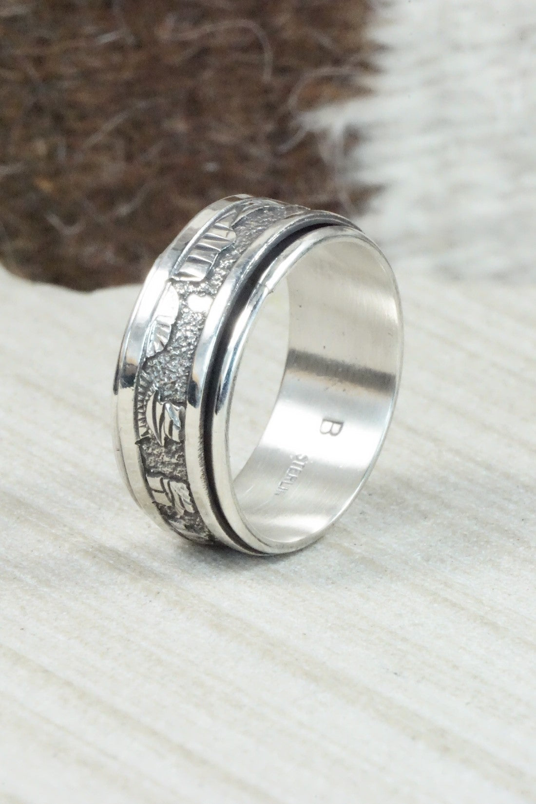 Sterling Silver Ring - Elaine Becenti - Size 11.5
